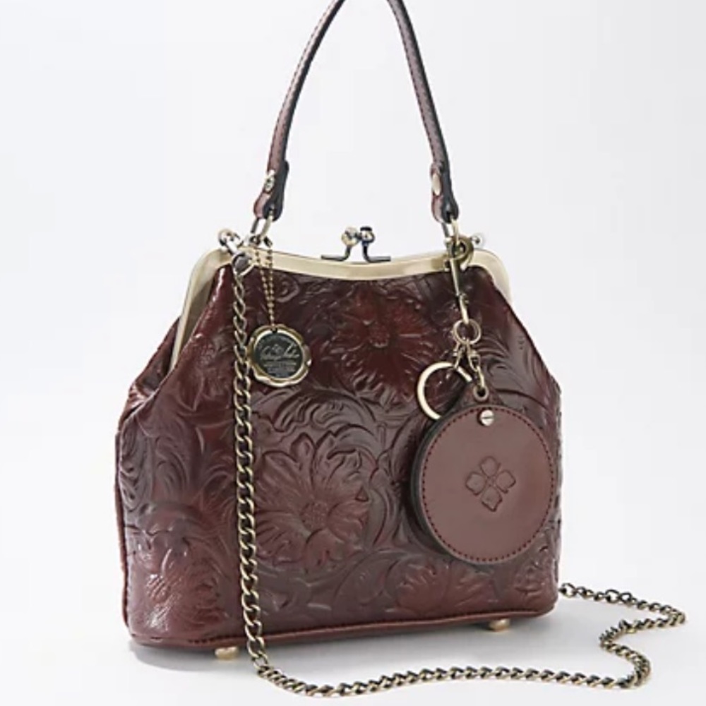 Patricia Nash Leather Laurena Frame Bag